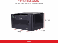 Máy in Canon Laser LBP122DW chính hãng | In 2 mặt, WiFi