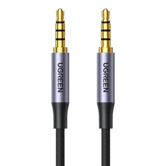 Cáp audio (âm thanh) AUX 3.5mm 2 đầu dương 4 cực dài 3M bện nylon hỗ trợ mic (AV183) Ugreen 20785