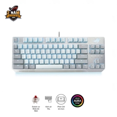 Bàn phím ROG Strix Scope NX TKL Moonlight White ROG ( Blue/Red) Switch