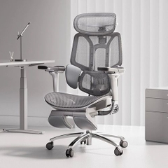 Ghế Công Thái Học Manson E3 Pro Màu Đen + Gác Chân