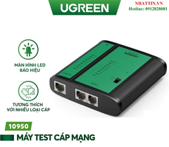 Bộ Test cáp mạng Ugreen 10950, thích hợp cho cáp mạng RJ45,RJ11/12 (NW167) Ugreen 10950