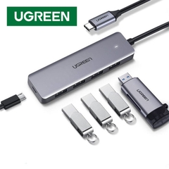 (Hub) Bộ chia USB Type C ra 4 cổng USB 3.0 có hỗ trợ nguồn (CM219) Ugreen 70336