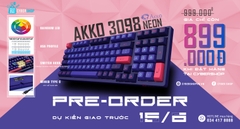 Bàn phím cơ AKKO 3098 NEON ( USB Type c/ Led Rainbow/ ASA Profile)