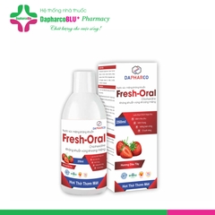 Nước súc miệng Fresh Oral kháng khuẩn [250ml] Vị dâu/táo