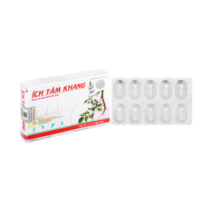 ÍCH TÂM KHANG [Hộp 03 vỉ x 10 viên nén] Hỗ trợ tim mạch