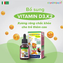 Fitobimbi Vitamin D3+K2 [30ml] Hỗ trợ hấp thu canxi cho trẻ