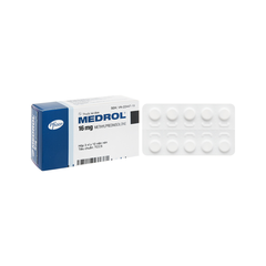 Medrol 16mg [ 3 vỉ x 10 viên ] Thuốc kháng viêm