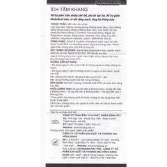 ÍCH TÂM KHANG [Hộp 03 vỉ x 10 viên nén] Hỗ trợ tim mạch