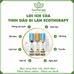 [COMBO] 3 Tinh dầu bi lăn Thảo mộc cao cấp EcoTherapy -  Liệu pháp thiên nhiên, giảm căng thẳng mệt mỏi