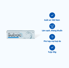 Gel bôi Su Bạc kháng khuẩn, làm sạch da (25g)