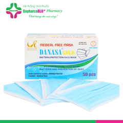 Khẩu trang y tế DANASA Gold 4 lớp ( Xanh)