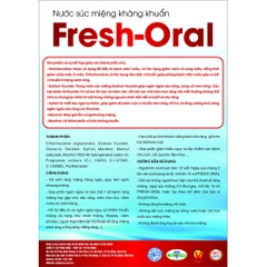 Nước súc miệng Fresh Oral kháng khuẩn [250ml] Vị dâu/táo