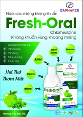 Nước súc miệng Fresh Oral kháng khuẩn [250ml] Vị dâu/táo