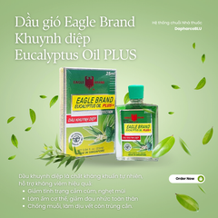Dầu Con Ó EAGLE BRAND Eucalyptus Oil Plus [25ml] Tinh dầu Khuynh diệp trị cảm