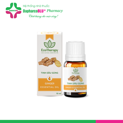 Tinh dầu GỪNG cao cấp EcoTherapy [Lọ 10ml] xông phòng, khử mùi, lọc không khí