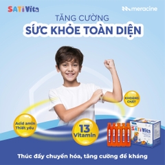Đa vi chất SatiVita [Hộp 20 ống] Nạp Năng lượng, Tăng đề kháng