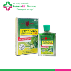 Dầu Con Ó EAGLE BRAND Eucalyptus Oil Plus [25ml] Tinh dầu Khuynh diệp trị cảm