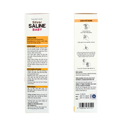 Dung dịch vệ sinh mũi Silver SALINE Baby [Chai xịt 70ml] An toàn cho trẻ từ 6 tháng tuổi