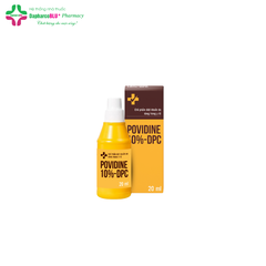 Dung dịch sát khuẩn Povidine 10% Dapharco ngừa nhiễm khuẩn vết thương chai 20ml