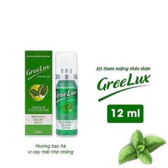 Xịt Thơm Miệng Greelux Fresh Mint Cool 12ml