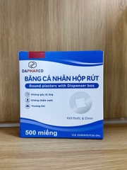 Hộp Rút Băng Cá Nhân 500 Miếng/Hộp - Băng Keo Cá Nhân Y Tế ϕ 25mm