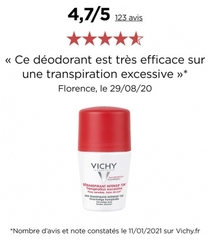 Lăn nách Vichy đỏ 50ml bảo vệ 72 giờ