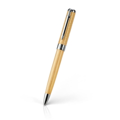 Bút bi Kỳ Diệu Chân Thiện Nhẫn - Màu vàng viền bạc