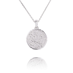 Dây chuyền Hoa Sen Xanh Trắng