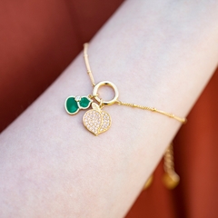 Charm Hồ Lô Diệu Kỳ - Xanh lá viền vàng