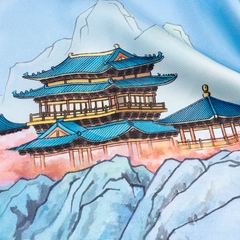 Khăn lụa dài Phụng Tiên Trên Thế Giới Sapphire