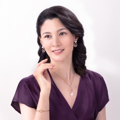 Bông tai Tiên Nữ Hoa Sen - Vàng hồng - Dáng giọt nước