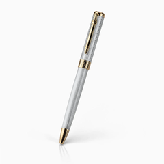 Bút bi Kỳ Diệu Chân Thiện Nhẫn - Màu bạc viền vàng