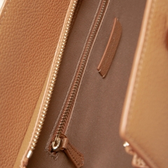 Túi da tote Nét Thanh Nhã Nhà Đường - Màu nâu