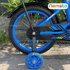 Xe Đạp Bé Trai Jin 12, 16 Inch Có Giỏ Và Bánh Phụ