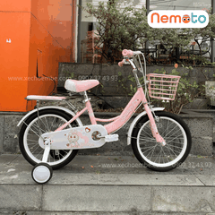 Xe Đạp Bé Gái Shukyo Labubu 12, 14, 16 Inch Có Bánh Phụ