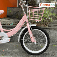 Xe Đạp Bé Gái Shukyo Labubu 18, 20 Inch Có Giỏ, Yên Sau