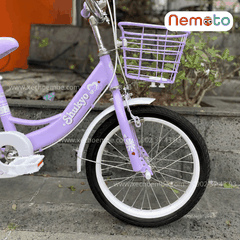 Xe Đạp Bé Gái Shukyo Labubu 18, 20 Inch Có Giỏ, Yên Sau