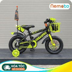 Xe Đạp Trẻ Em Thể Thao 12, 14, 16 Inch Tặng Cờ, Bình Nước, Nón Bảo Hộ