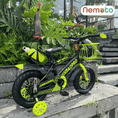 Xe Đạp Trẻ Em Thể Thao 12, 14, 16 Inch Tặng Cờ, Bình Nước, Nón Bảo Hộ