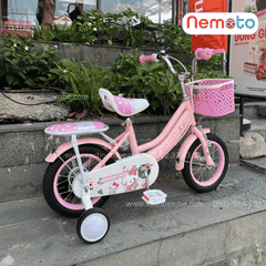 Xe Đạp Bé Gái Xinh Xắn Shukyo Kitty Size 12-14-16 inch Có Bánh Phụ
