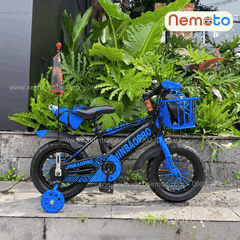 Xe Đạp Trẻ Em Thể Thao 12, 14, 16 Inch Tặng Cờ, Bình Nước, Nón Bảo Hộ