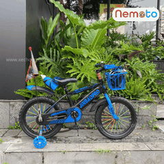 Xe Đạp Trẻ Em Thể Thao 12, 14, 16 Inch Tặng Cờ, Bình Nước, Nón Bảo Hộ