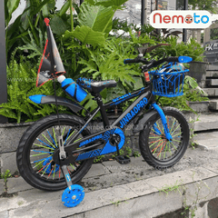 Xe Đạp Trẻ Em Thể Thao 12, 14, 16 Inch Tặng Cờ, Bình Nước, Nón Bảo Hộ