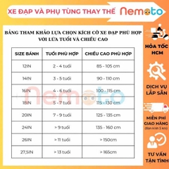 Xe Đạp Trẻ Em Shukyo K6 Thể Thao – 12, 14, 16 Inch