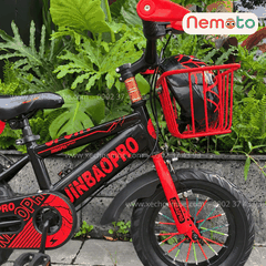 Xe Đạp Trẻ Em Thể Thao 12, 14, 16 Inch Tặng Cờ, Bình Nước, Nón Bảo Hộ