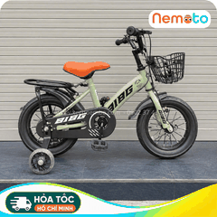 Xe Đạp Trẻ Em BIBG 12 Và 16 Inch Có Giỏ, Bánh Phụ