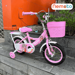 Xe Đạp Bé Gái Jin 12, 14, 16 Inch Có Giỏ Và Bánh Phụ