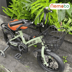 Xe Đạp Trẻ Em BIBG 12 Và 16 Inch Có Giỏ, Bánh Phụ