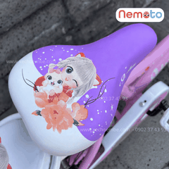 Xe Đạp Bé Gái Jin 12, 14, 16 Inch Có Giỏ Và Bánh Phụ