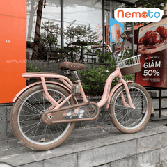 Xe Đạp Trẻ Em Xaming  C1 - Size 18-20 Inch Có Giỏ Và Chân Chống